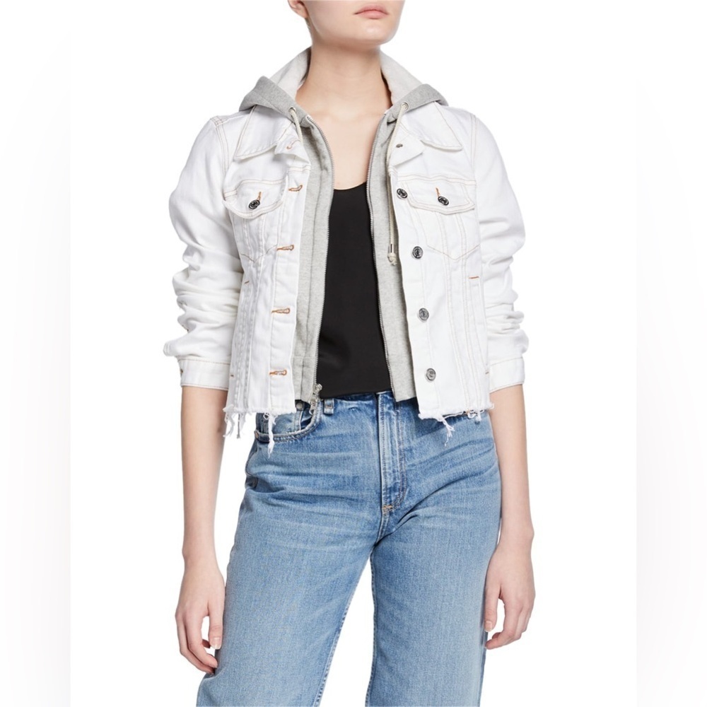 VERONICA BEARD
Dickie Cara Jean Jacket with Removable Hoodie size small
